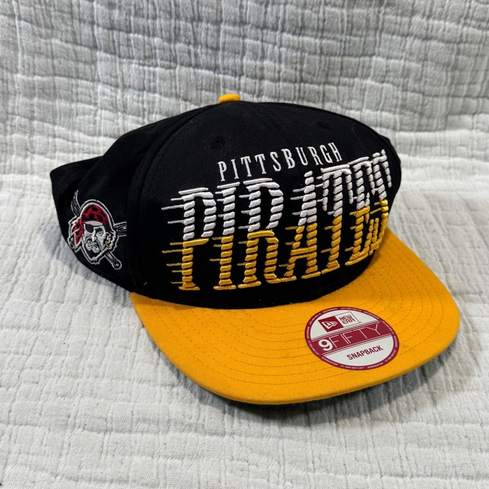 Retro Pittsburg Pirates Baseball Speed Line SnapBack Hat MLB Script Throwback